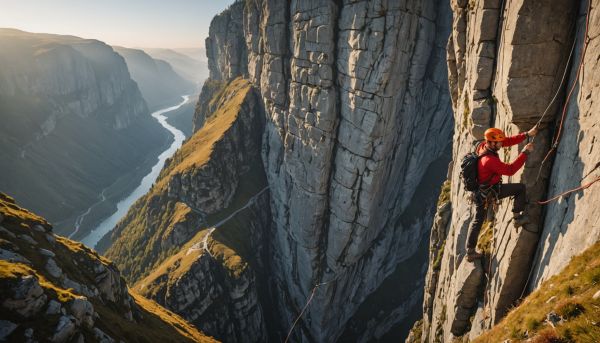 Voies d'escalade et via ferrata vertigineuses